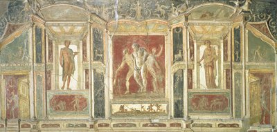 Relief Panels with Dionysus and Other Figures Standing in Trompe L
